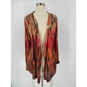 Chicos Sail Away Open Front Cardigan Sweater